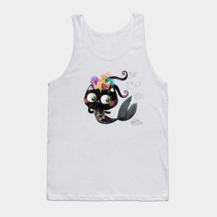 Mermaid Cat Princess Tank Top